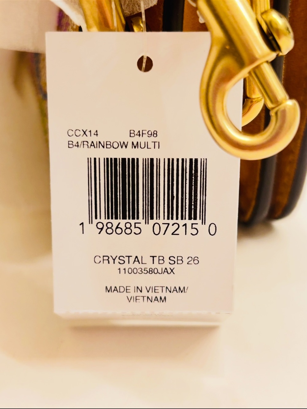 Coach Rainbow Crystal Tabby Shoulder Bag 26 - Picture 10 of 14